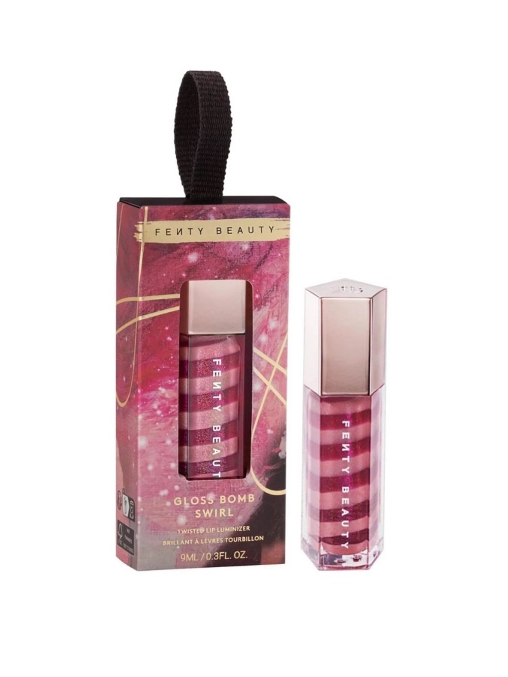 RARE fenty beauty candy cane swirl gloss bomb twisted lip luminizer